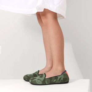 Rothy’s The Kids Loafers in Olive Camo